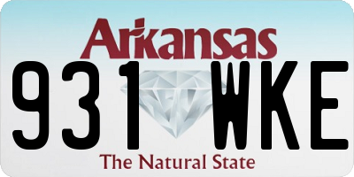 AR license plate 931WKE