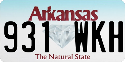 AR license plate 931WKH
