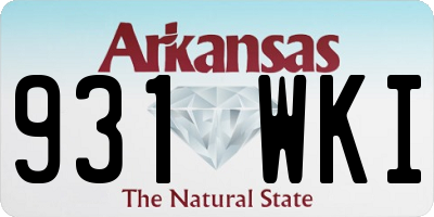 AR license plate 931WKI