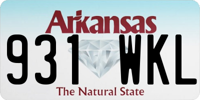 AR license plate 931WKL