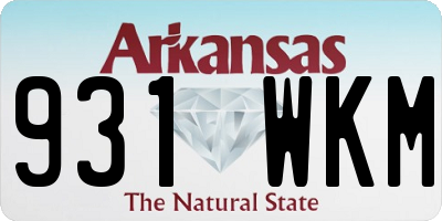 AR license plate 931WKM