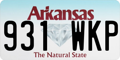 AR license plate 931WKP