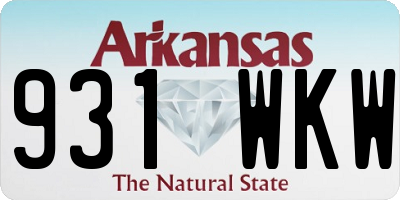 AR license plate 931WKW