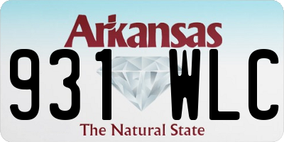 AR license plate 931WLC