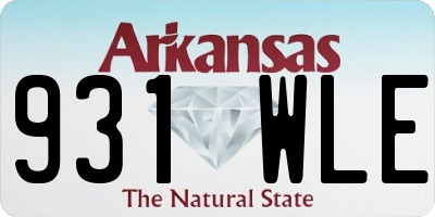 AR license plate 931WLE