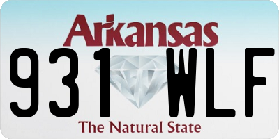 AR license plate 931WLF