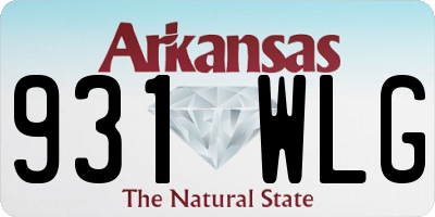 AR license plate 931WLG