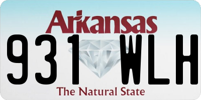 AR license plate 931WLH