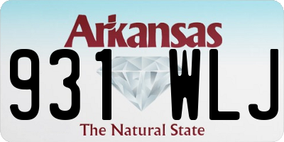 AR license plate 931WLJ