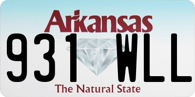 AR license plate 931WLL