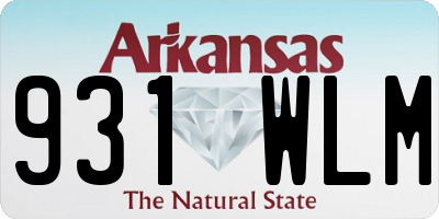 AR license plate 931WLM
