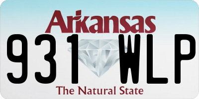AR license plate 931WLP