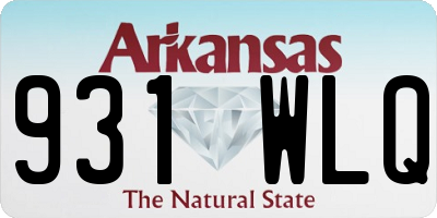 AR license plate 931WLQ