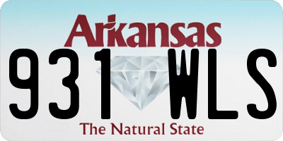AR license plate 931WLS