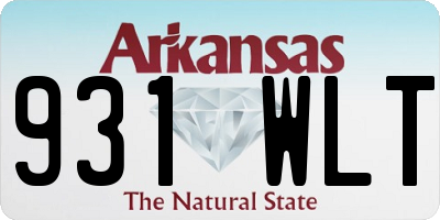 AR license plate 931WLT