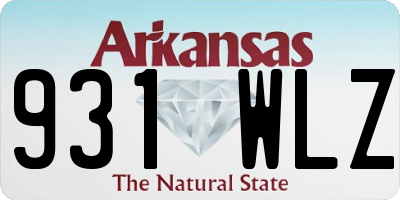AR license plate 931WLZ