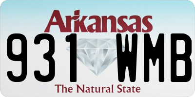 AR license plate 931WMB
