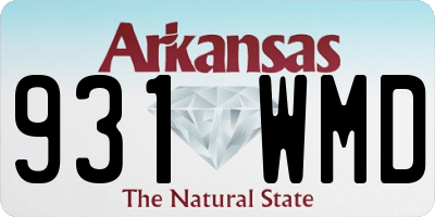 AR license plate 931WMD