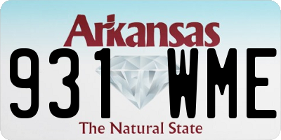 AR license plate 931WME
