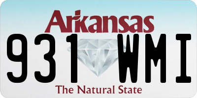 AR license plate 931WMI