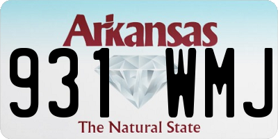 AR license plate 931WMJ