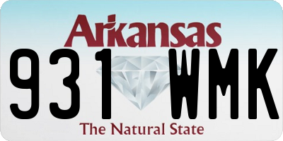 AR license plate 931WMK