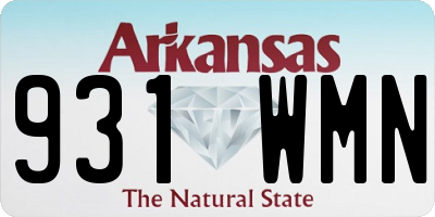 AR license plate 931WMN