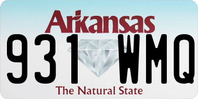 AR license plate 931WMQ