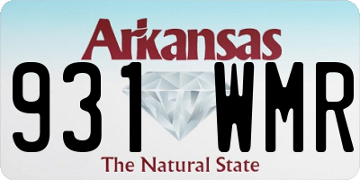 AR license plate 931WMR