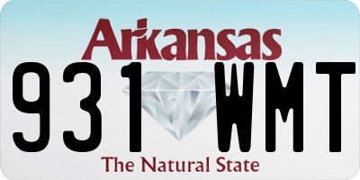 AR license plate 931WMT