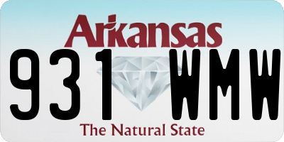 AR license plate 931WMW