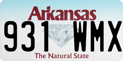 AR license plate 931WMX