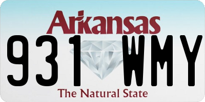 AR license plate 931WMY