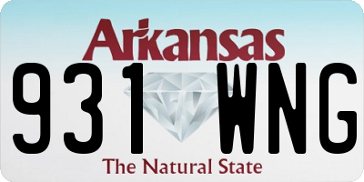 AR license plate 931WNG