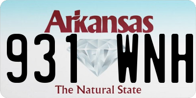 AR license plate 931WNH