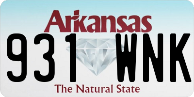AR license plate 931WNK