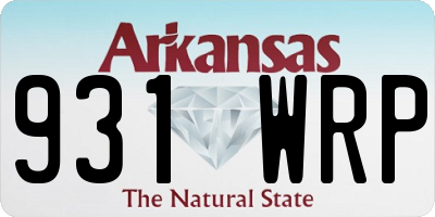 AR license plate 931WRP