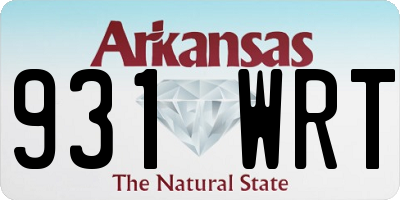 AR license plate 931WRT