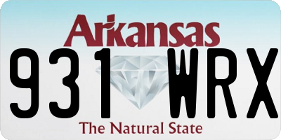 AR license plate 931WRX