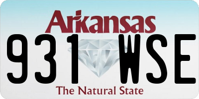 AR license plate 931WSE