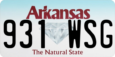AR license plate 931WSG