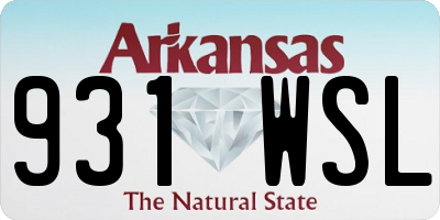 AR license plate 931WSL