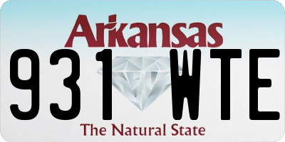 AR license plate 931WTE