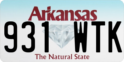 AR license plate 931WTK