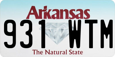 AR license plate 931WTM