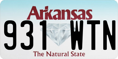 AR license plate 931WTN