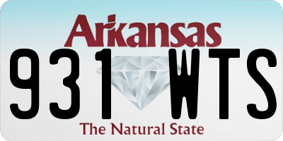 AR license plate 931WTS