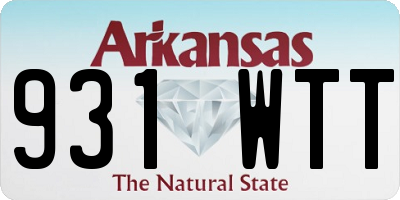 AR license plate 931WTT