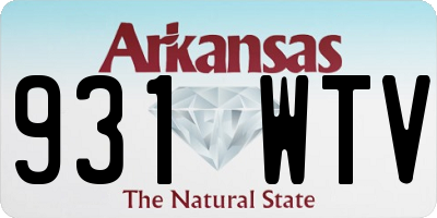 AR license plate 931WTV