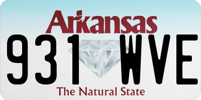 AR license plate 931WVE